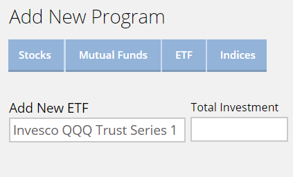 Add etf to portfolio