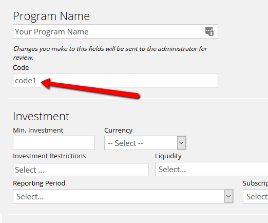 Fund codes image