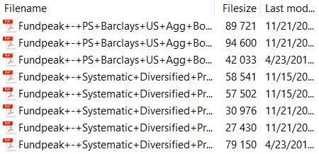 Multiple pdf factsheets Image