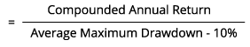 Formula - Sterling Ratio Formula - Sterling Ratio